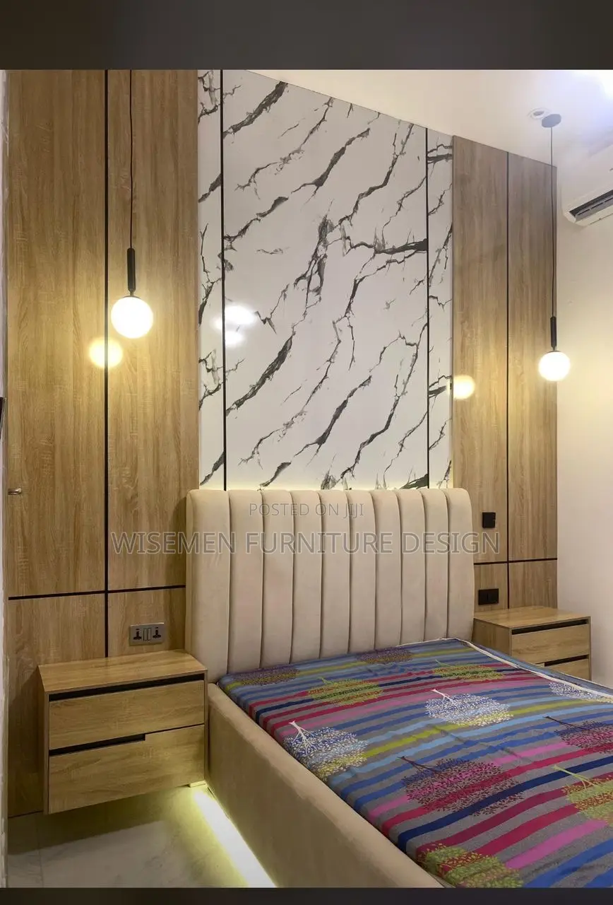You Will Love It.The Glossy Board Cladding in the Bedroom