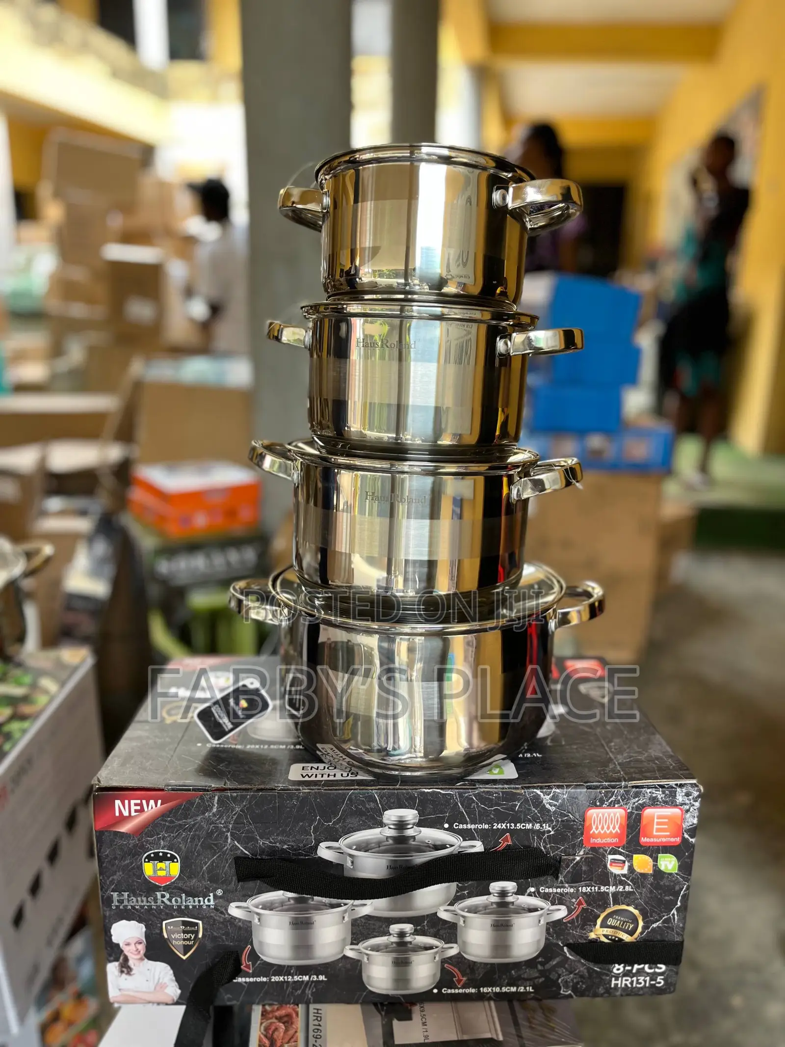 Haus Roland 8pcs Stainless Steel Pot Set | Premium Cookware