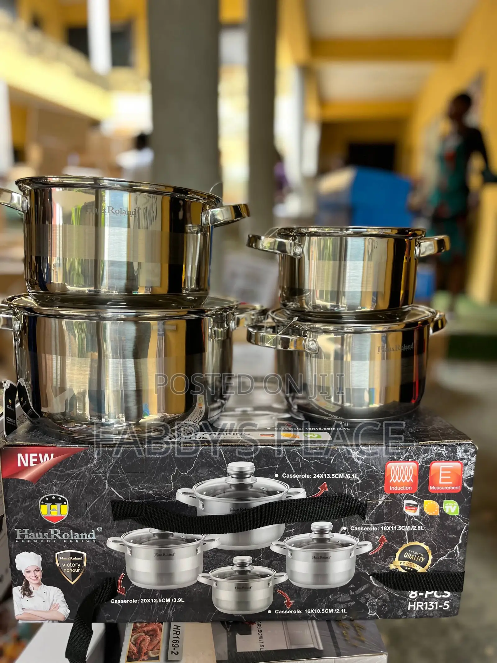 Haus Roland 8pcs Stainless Steel Pot Set | Premium Cookware