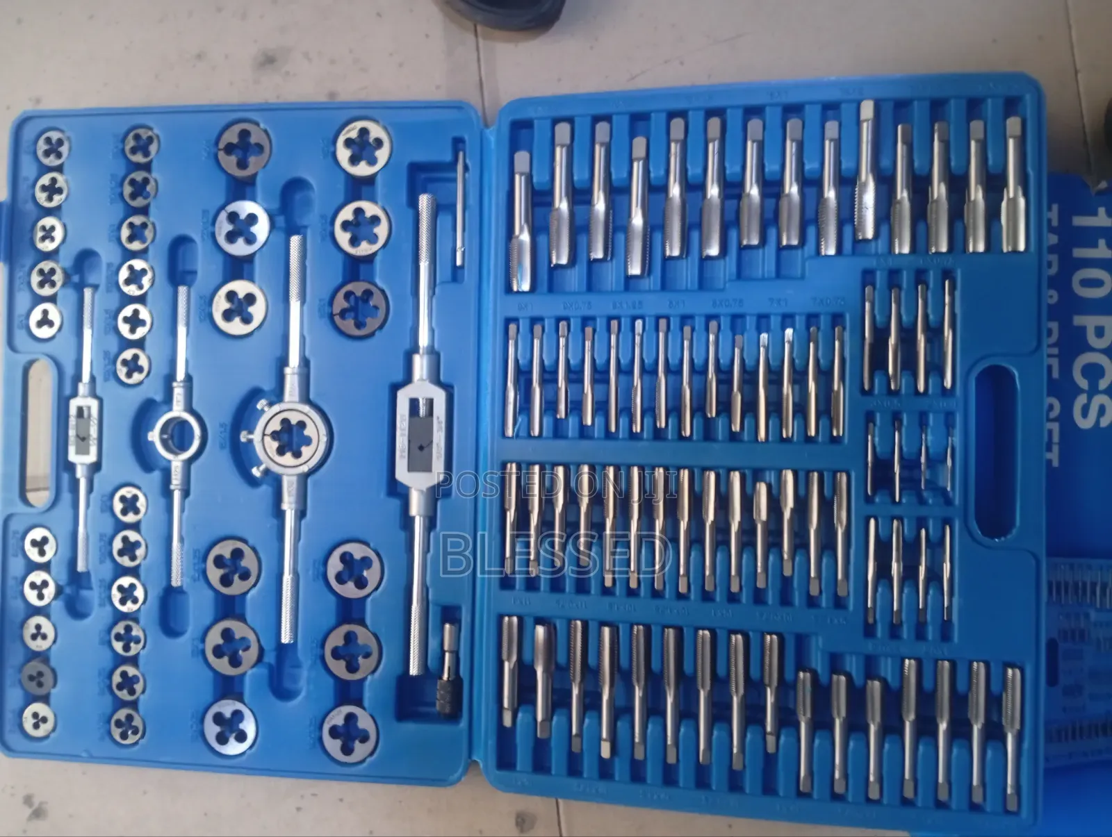 110 Pieces Tap and Die Set Alloy Steel
