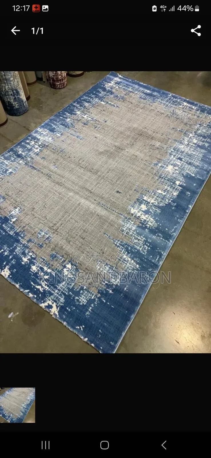 5x7fts Cream and Grey Turkey Center Rug(4x6,7x10 Available)