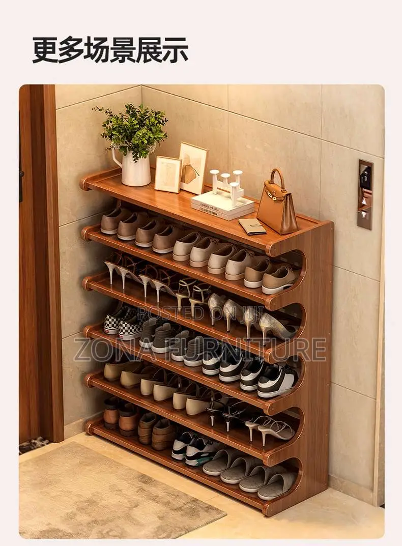 Imported Luxury New Model Shoes Rack, Wooden Frame