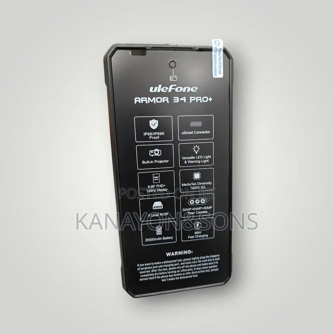 New Ulefone Armor 34 Pro+ 5G 512 GB Black