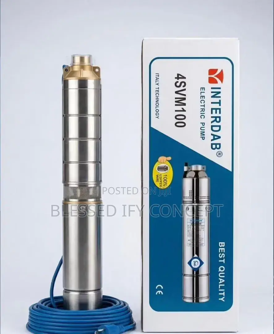 1hp Junior Interdab Submersible Pumping Machine, 100% Copper Coil