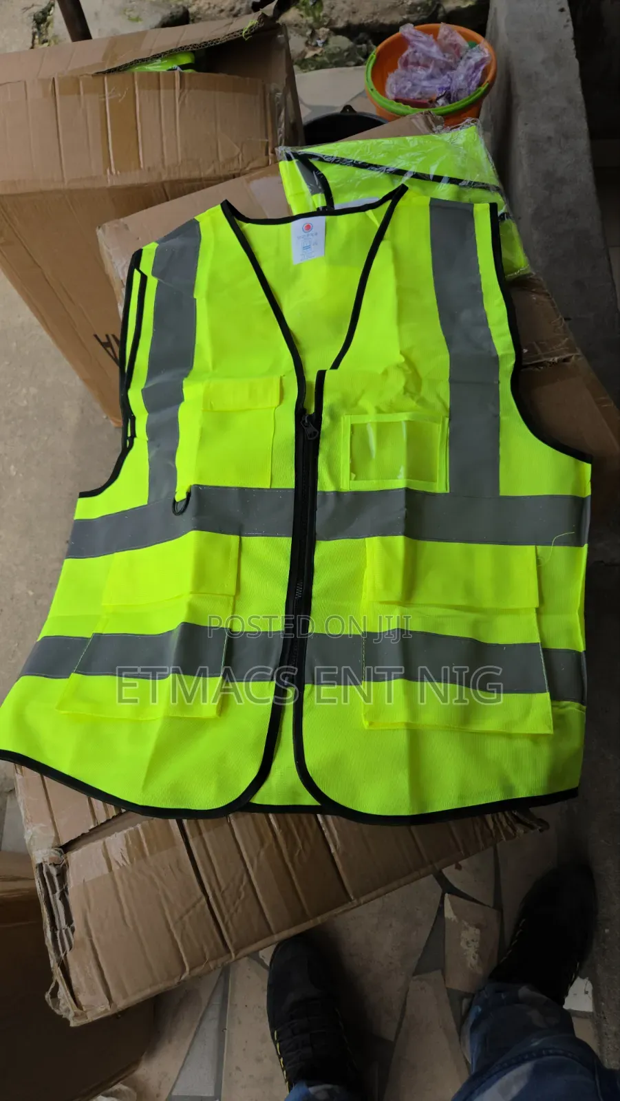 Reflective Vest 1 Colour With Zip