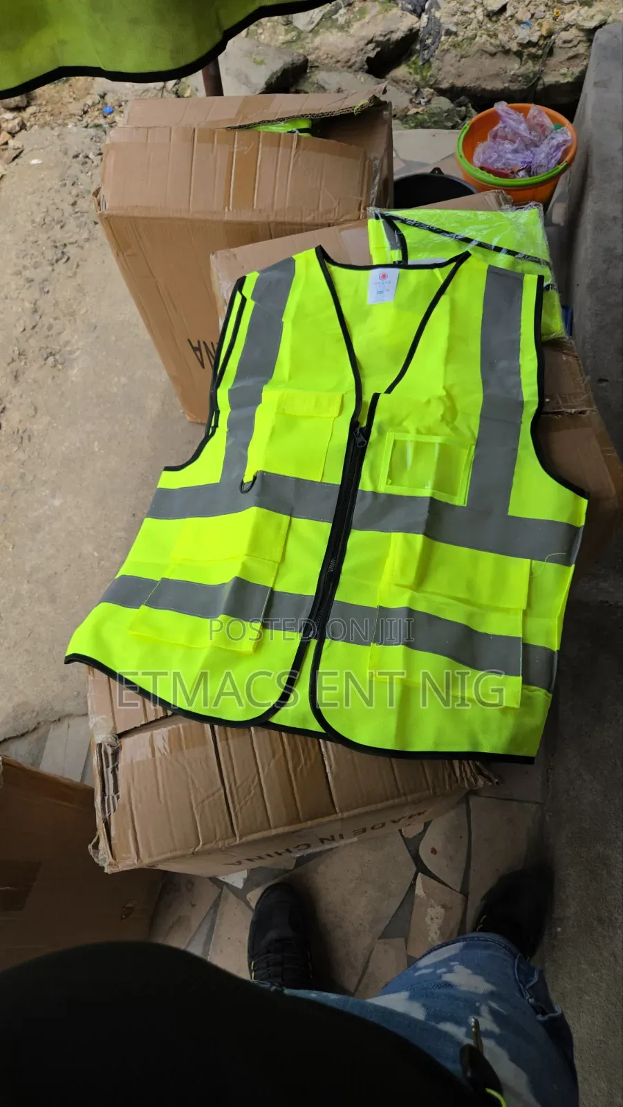 Reflective Vest 1 Colour With Zip