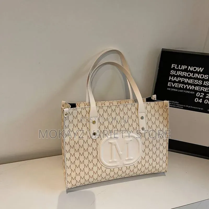 Meerah Quality M Logo Box Shape Tote Bag