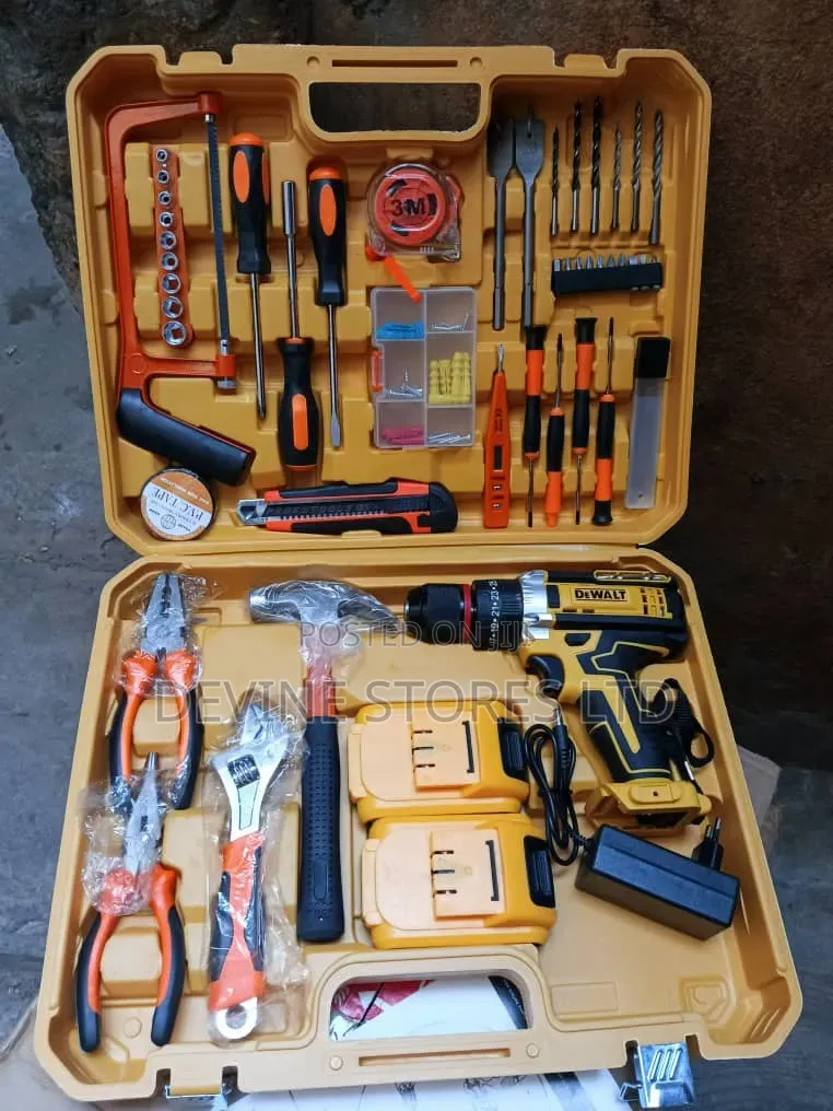 128pcs Dewalt Cordless Tools Box