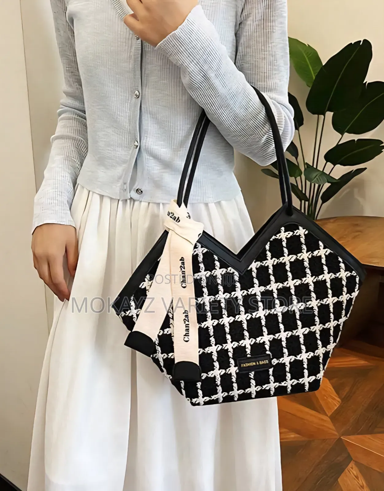 Jackie Quality Twead Bucket Tote Bag Latest