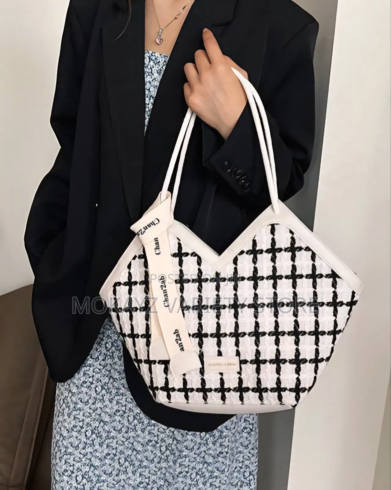 Jackie Quality Twead Bucket Tote Bag Latest