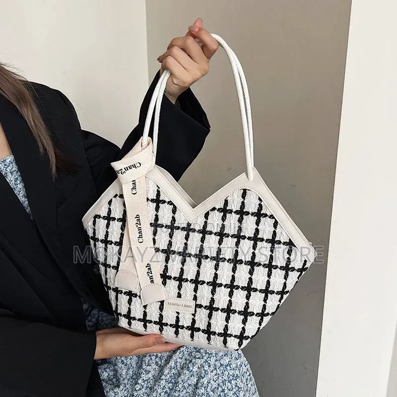 Jackie Quality Twead Bucket Tote Bag Latest