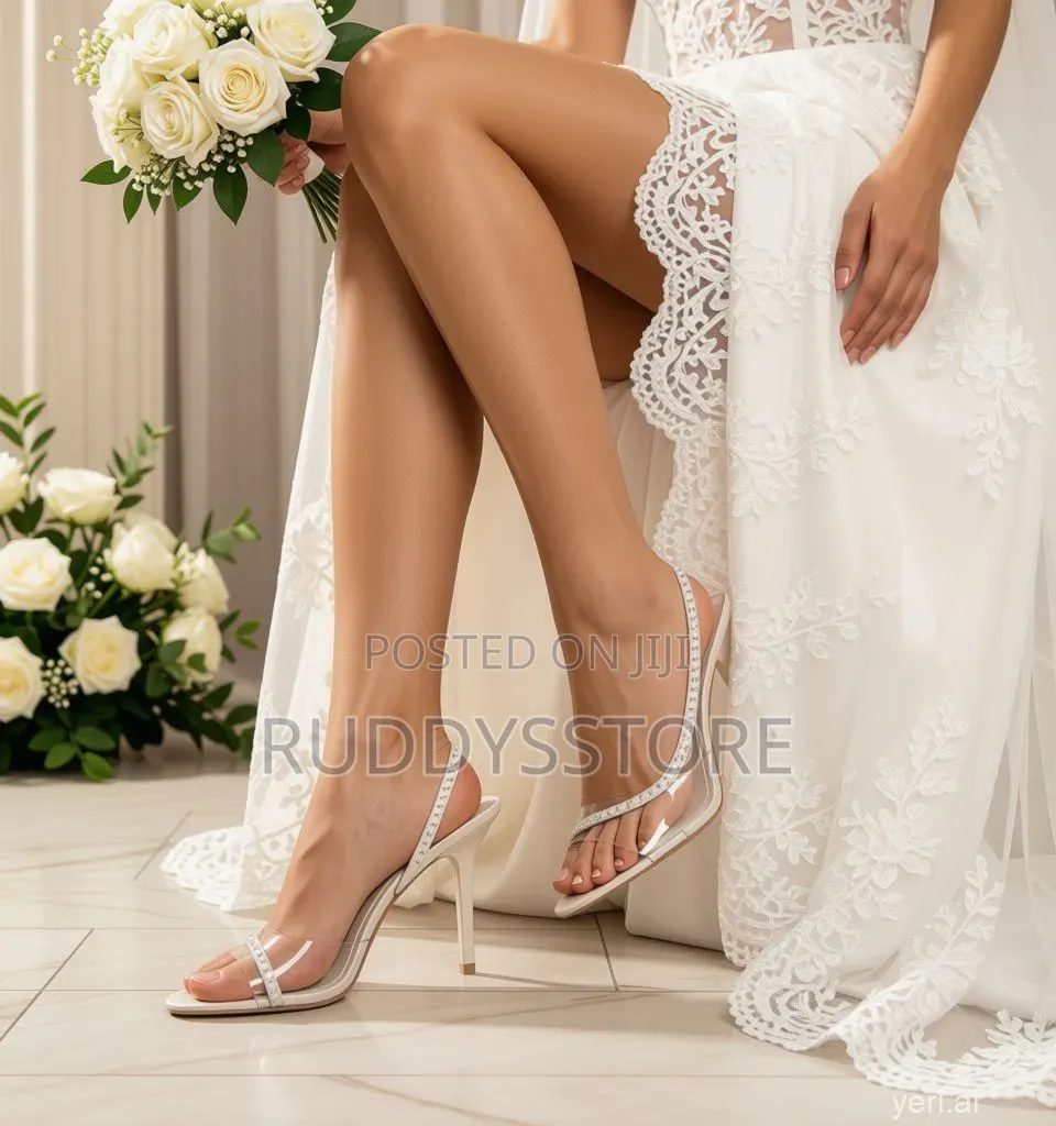 Transparent Strap Stiletto Heels