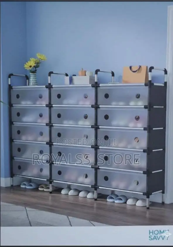 3 Row 7-Layer Large Capacity Dustproof Shoe Rack
