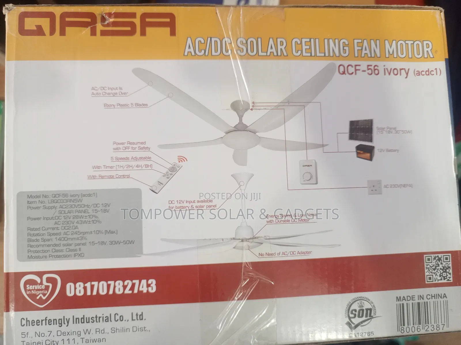 Ac/Dc 28w Luxury Ceiling Fan