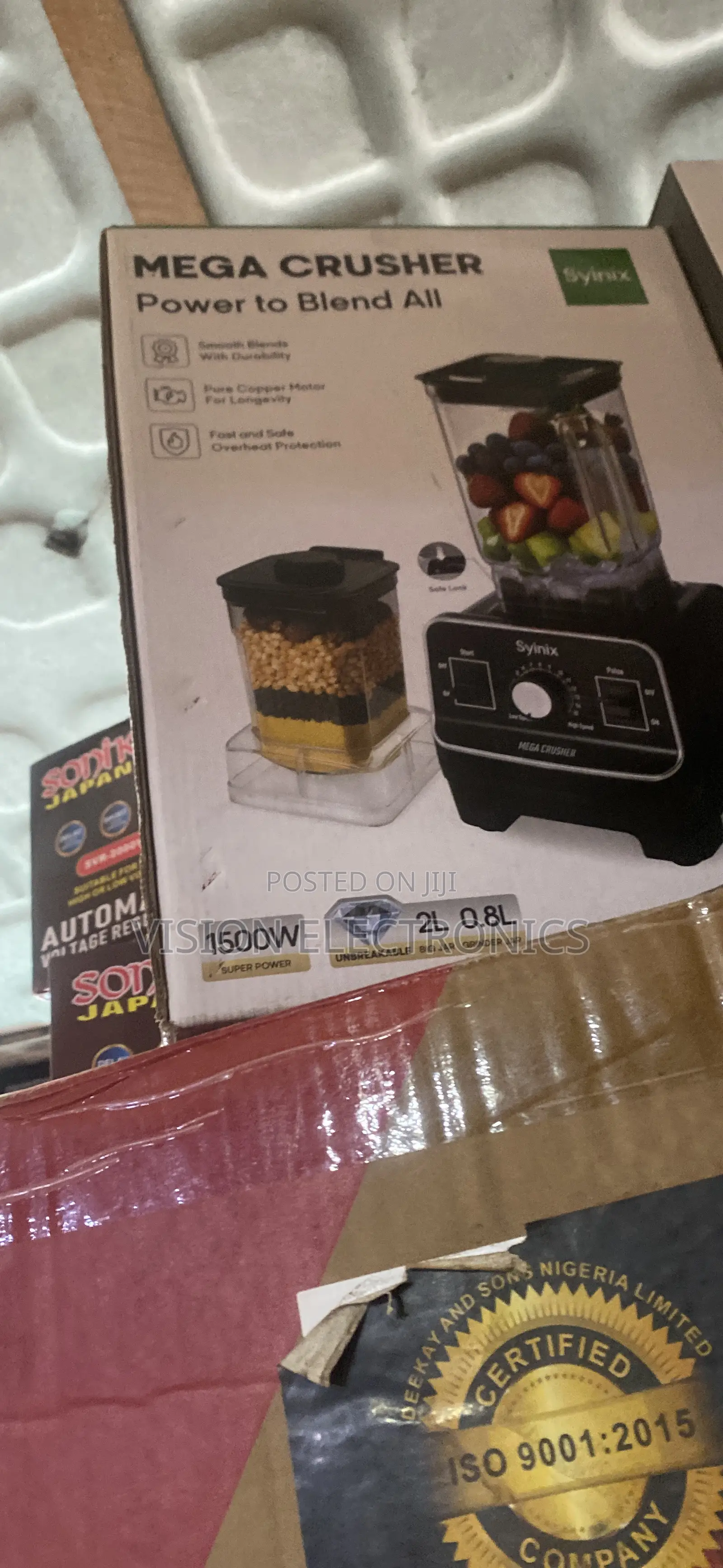 Syinix 1500watts Heavy Duty Blender and Grinder