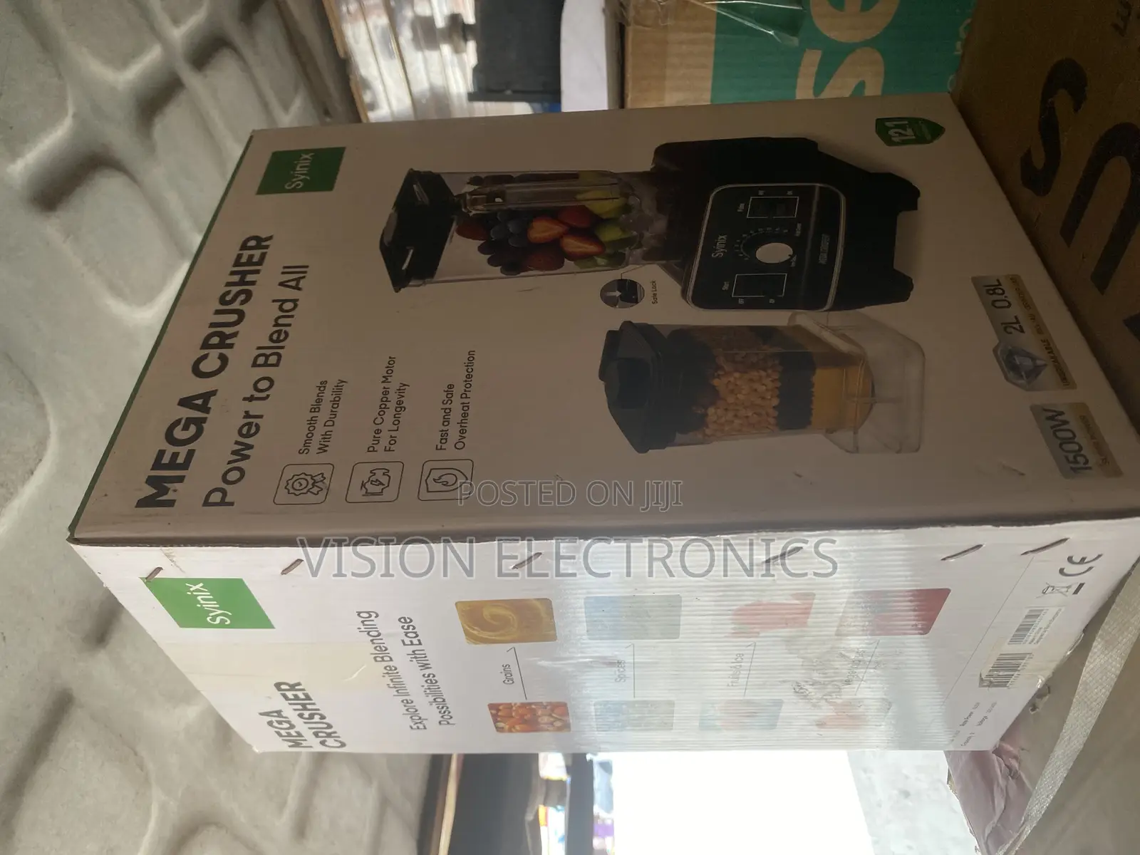 Syinix 1500watts Heavy Duty Blender and Grinder