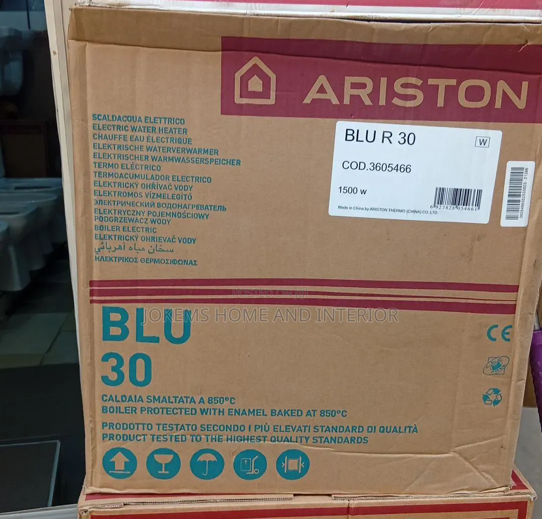 Ariston Blu 30l Electric Water Heater Description: