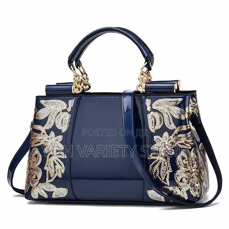 Glossy Embroidered Fashion Bag