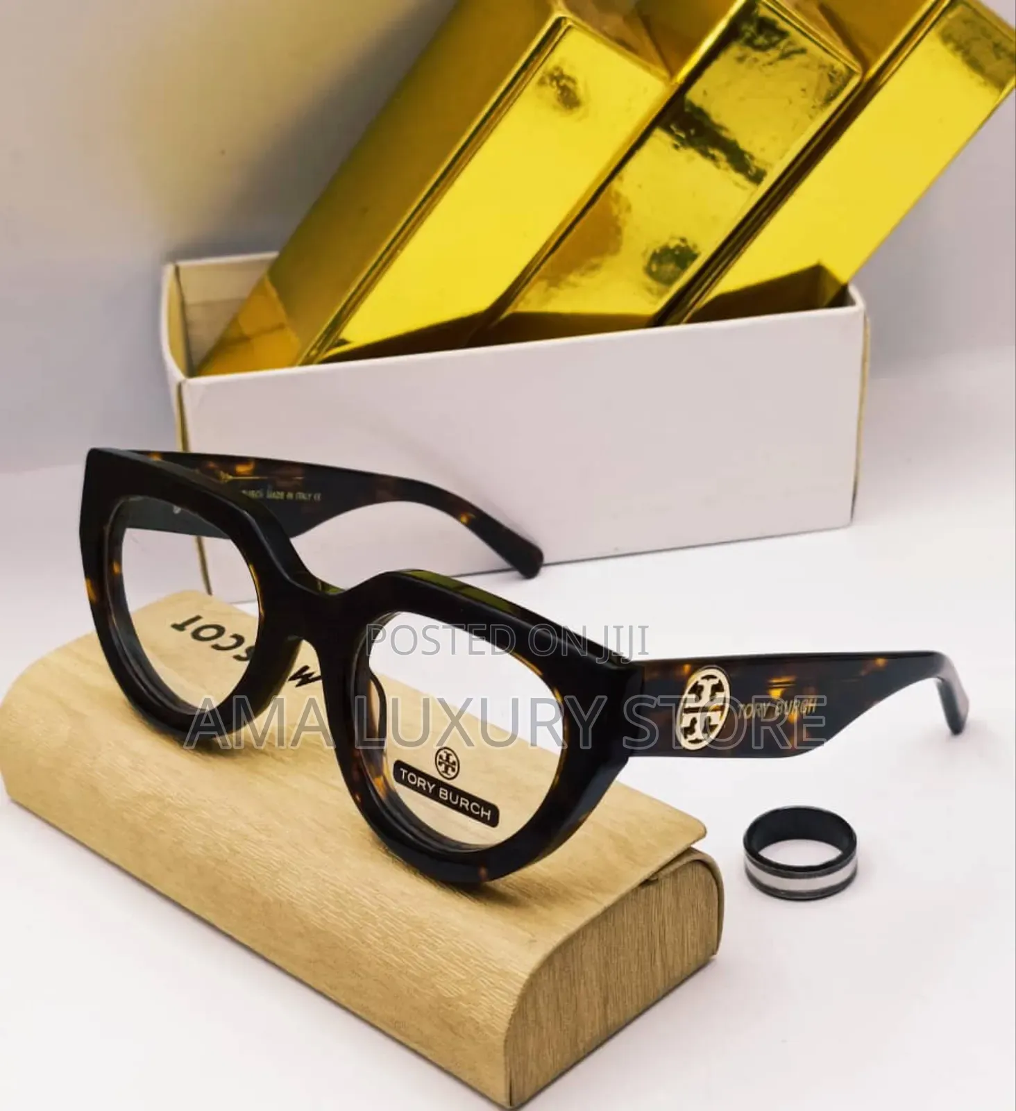 Tory Burch Luxury Designer Transparent Clear Lense Glasses