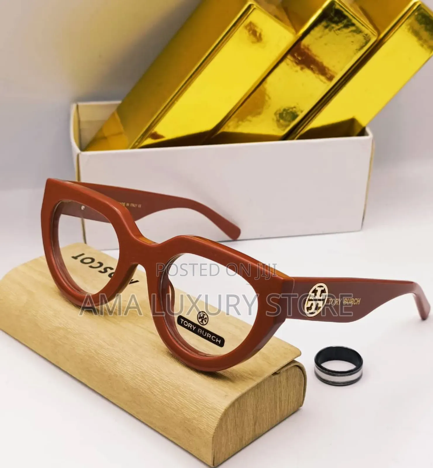 Tory Burch Luxury Designer Transparent Clear Lense Glasses