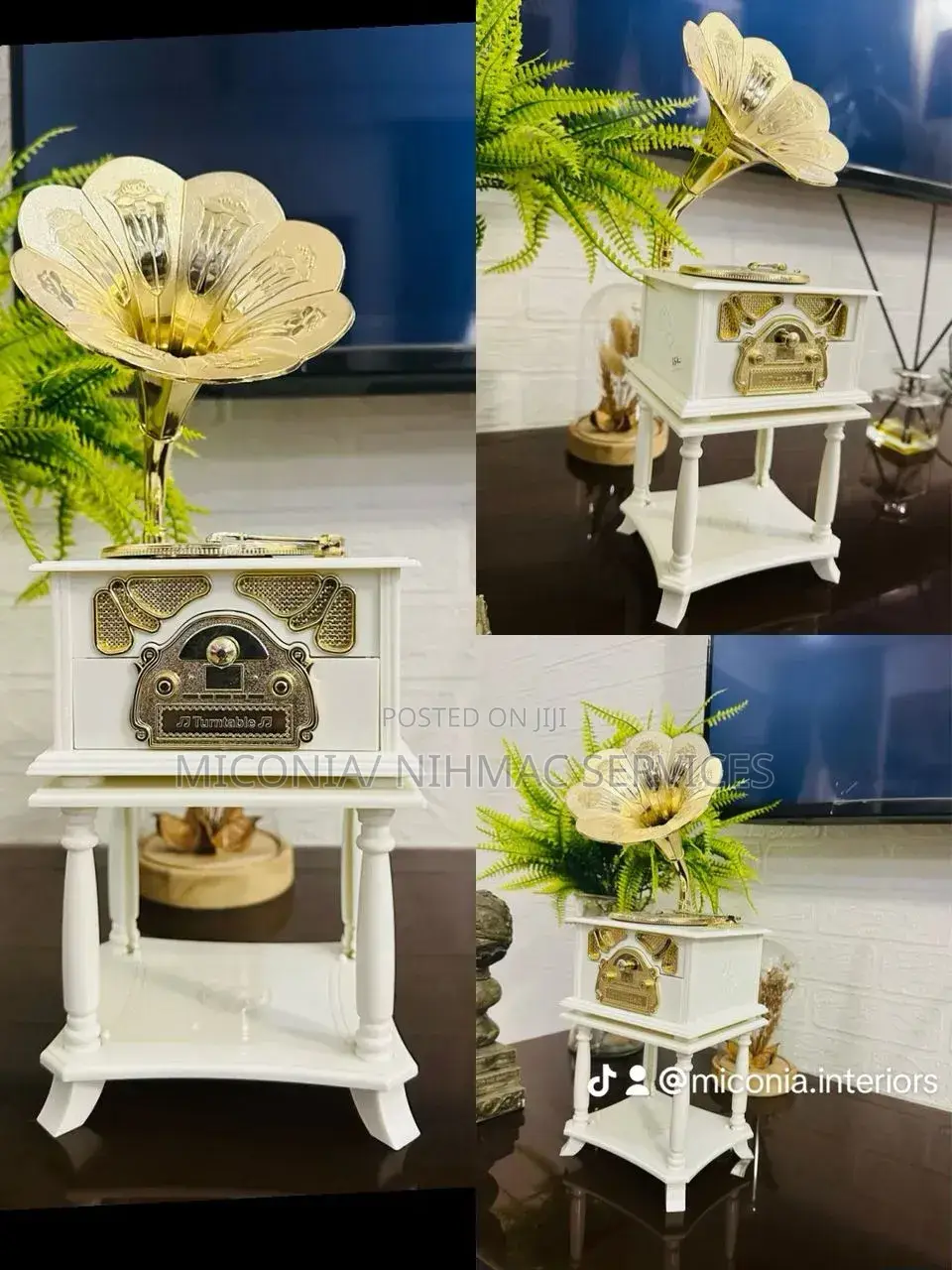 Vintage Gramophone Music Box Décor