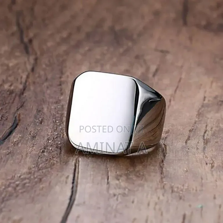 Stainless Steel Silver Men Fashion Ring