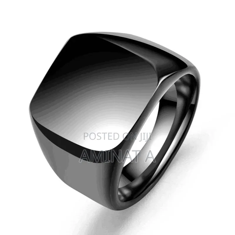 Steel Black Men Fashion Ring