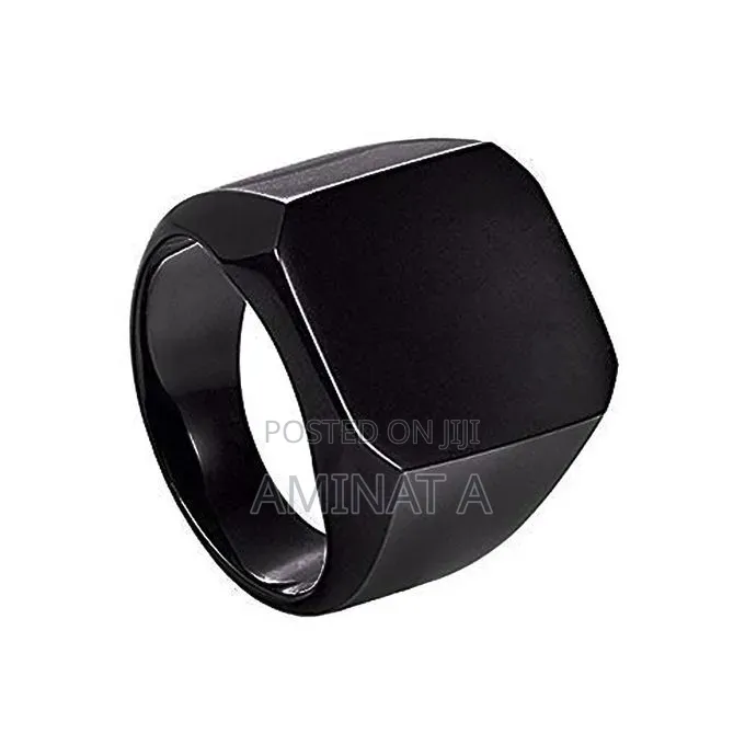 Steel Black Men Fashion Ring
