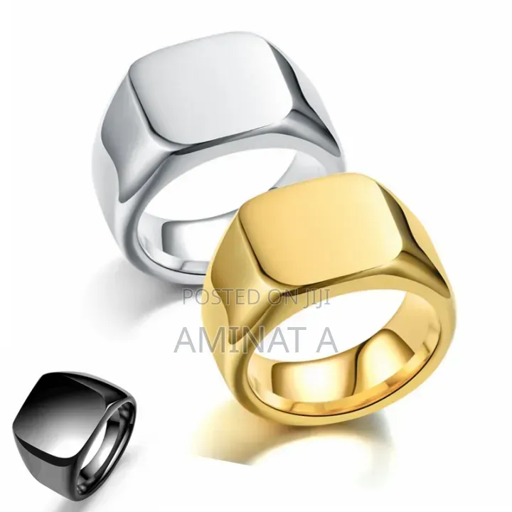 Stainless Steel Gold Rings Thumb Jewelry Gift Ring for Men