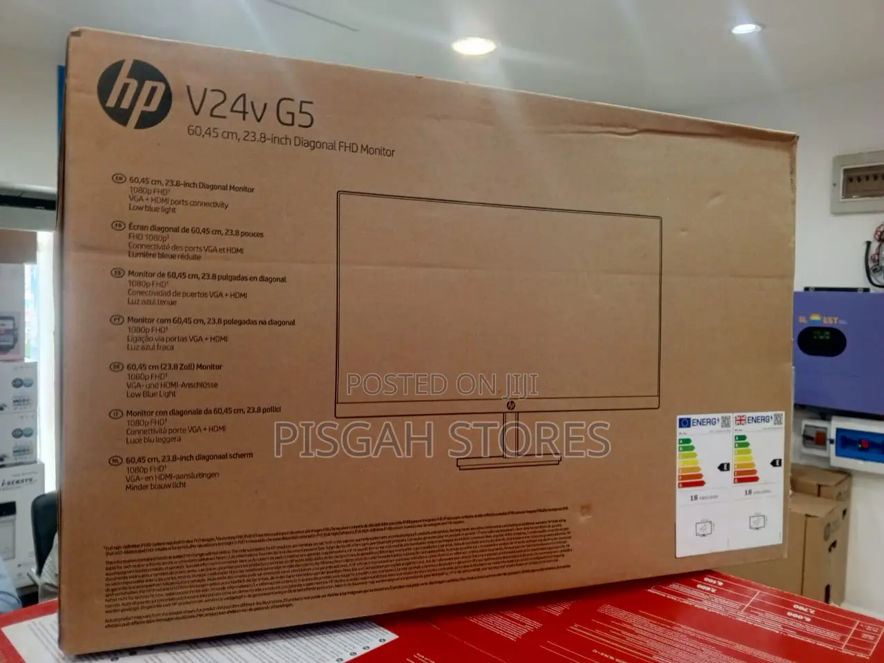 Hp V24v G5 23.8 Inch Full Hd 75hz Monitor - Black (65p62aa)