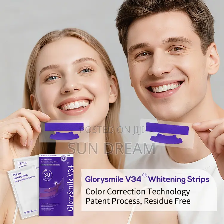 V34 Hissmile Teeth Whitening Strips 7 Pieces