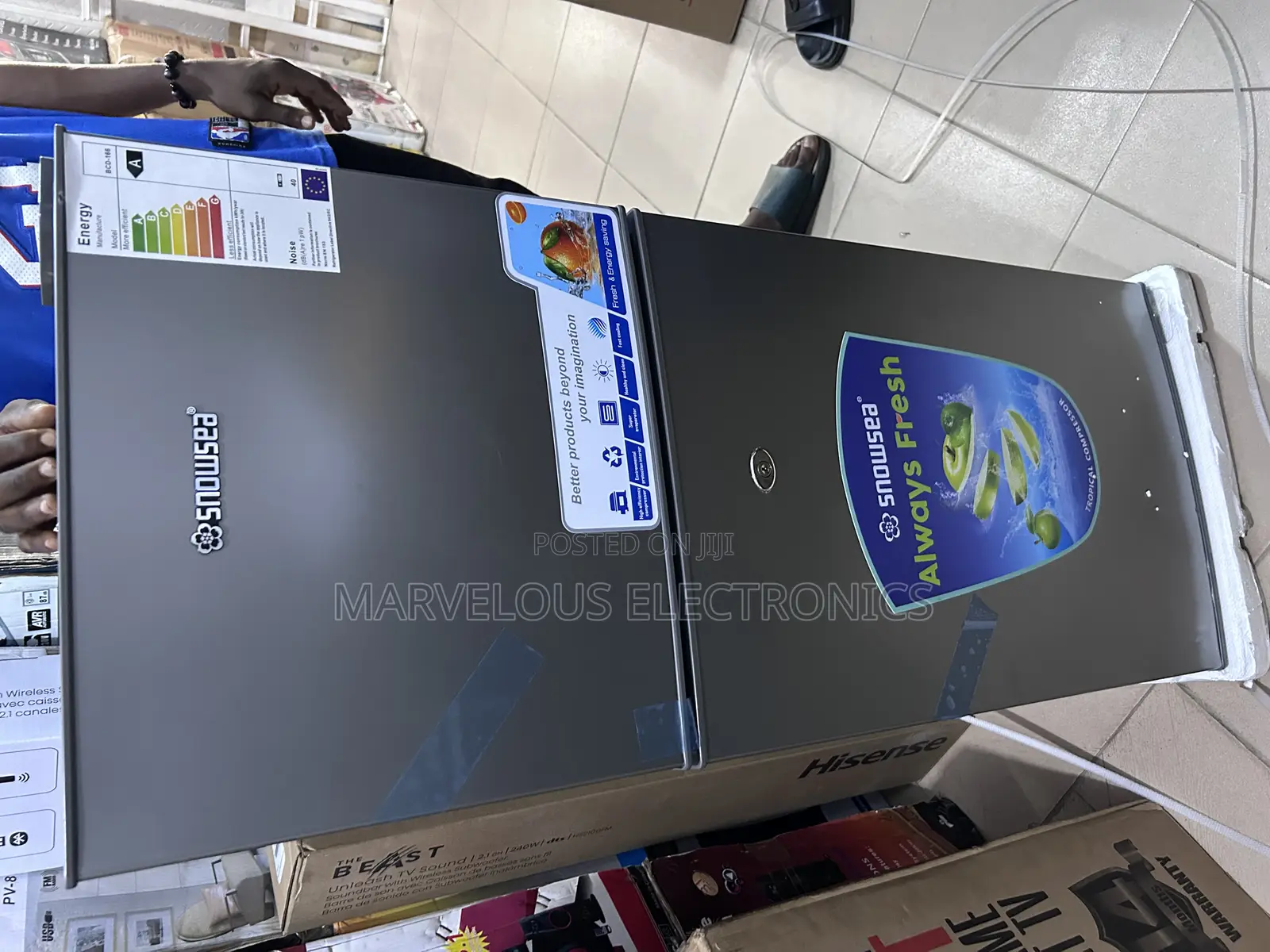 Brand New Super Fast Cooling Snoswea Double Door Refrigerator Cooper
