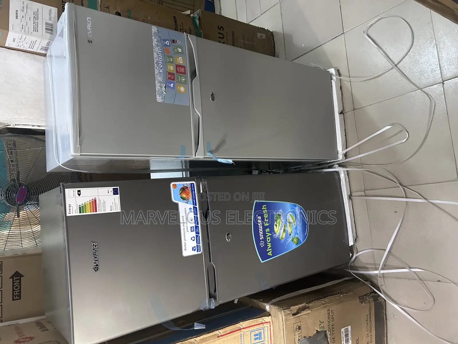 Brand New Snowsea Double Door Refrigerator Full Copper Engine Warranty