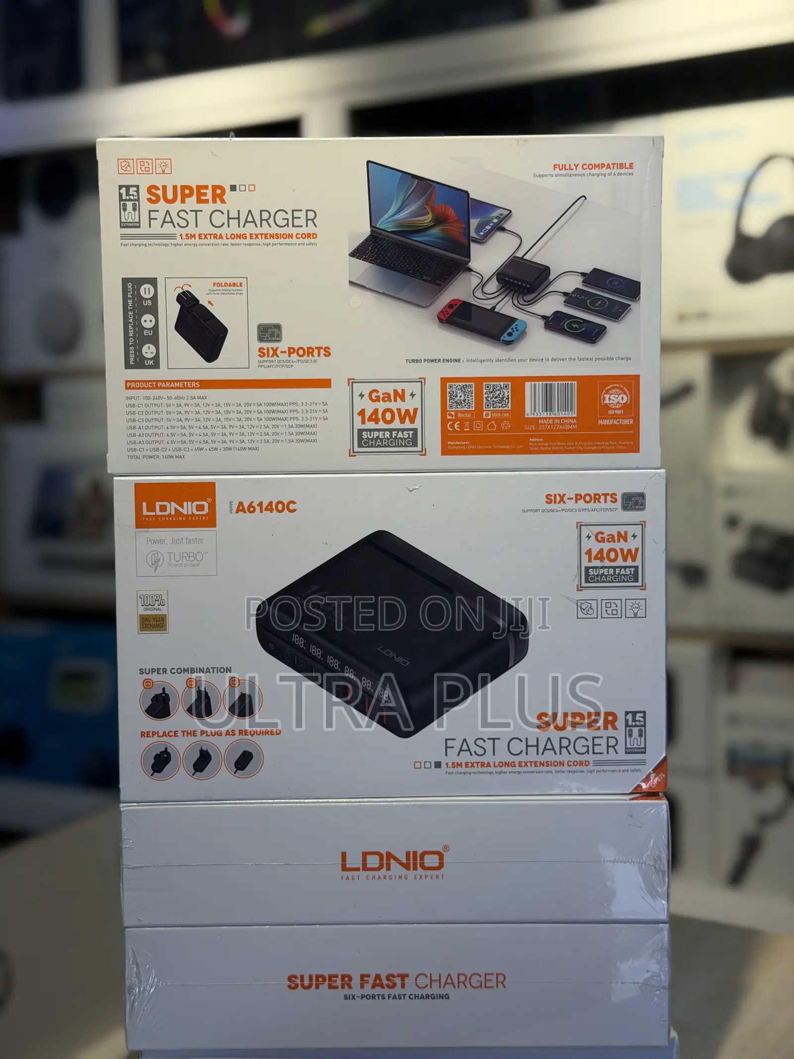 Ldnio A6140c 140w Gan Fast Desktop 6-Ports Charger