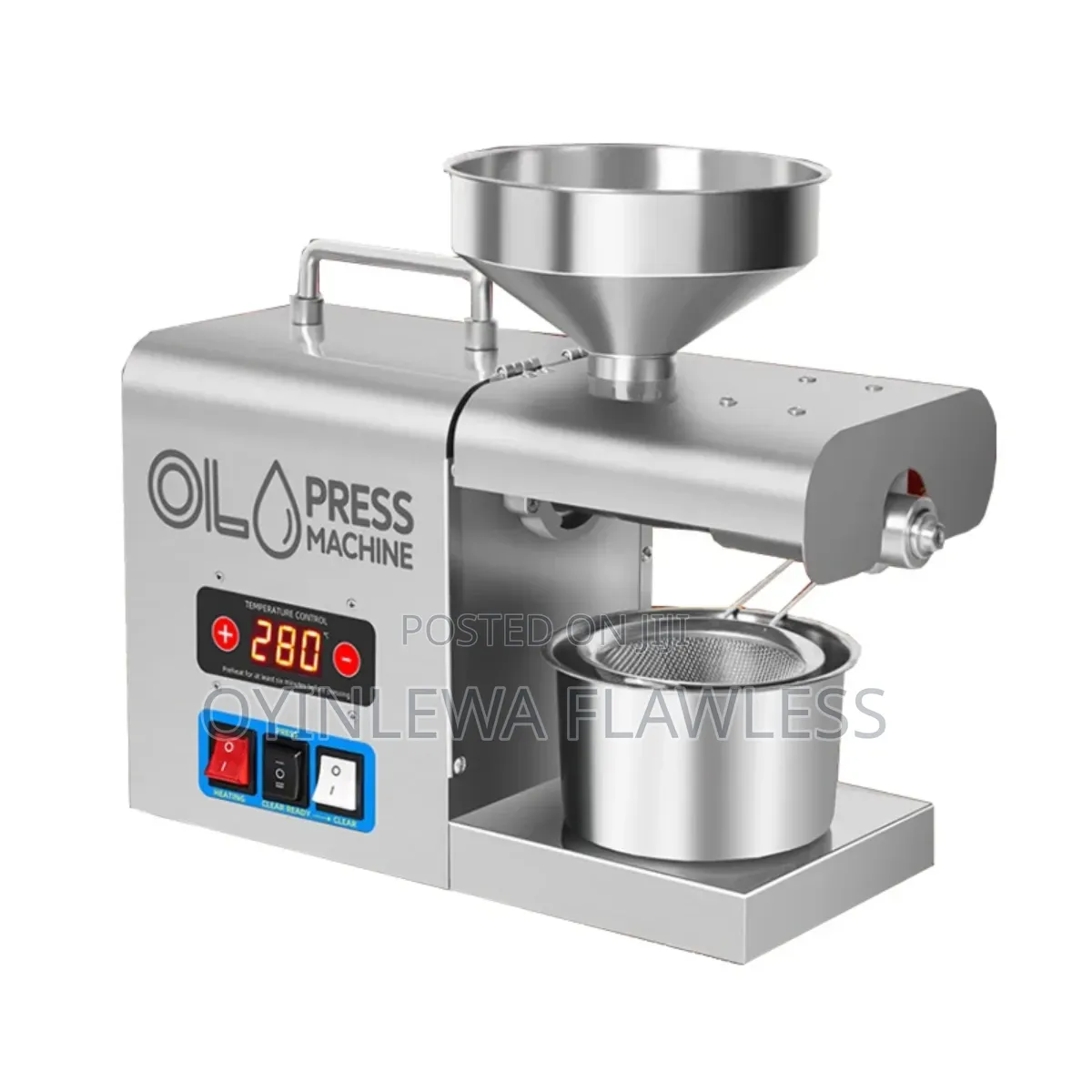 Smart Electric Stainless Steel Oil Hot Cold Press Machine