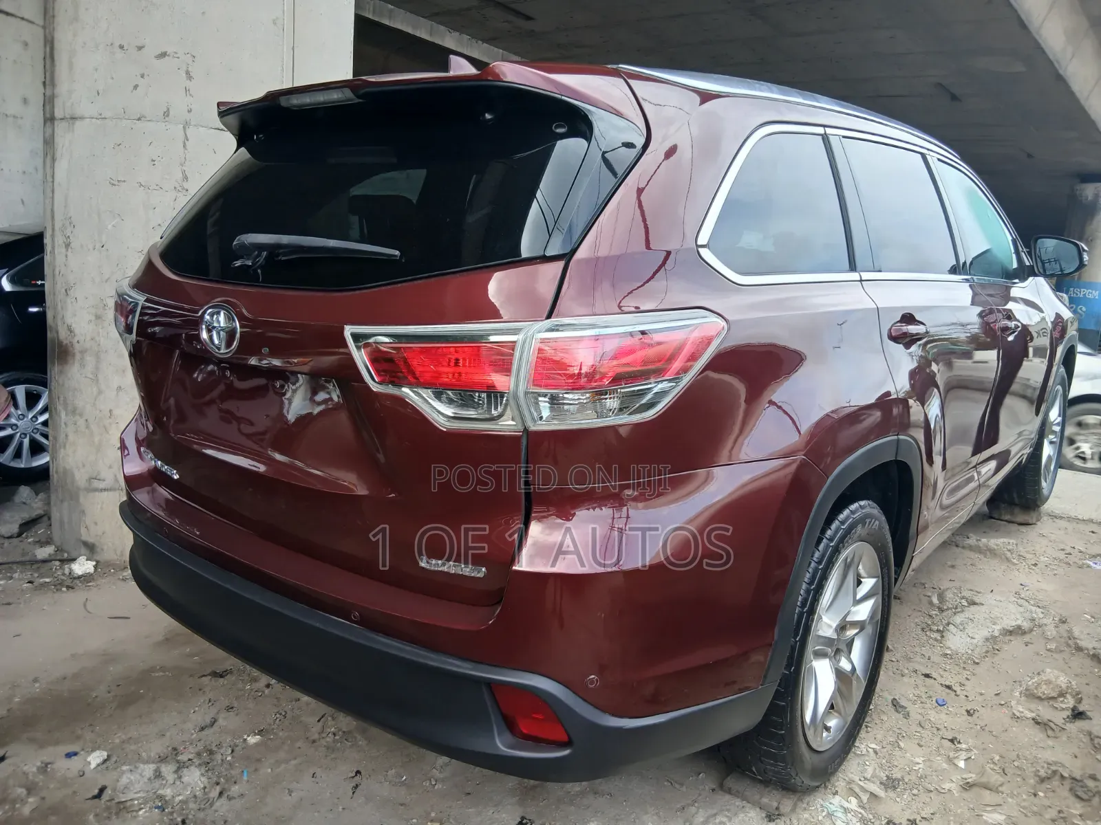 Toyota Highlander Limited 4x4 V6 (3.5L 6cyl 8A) 2017 Maroon