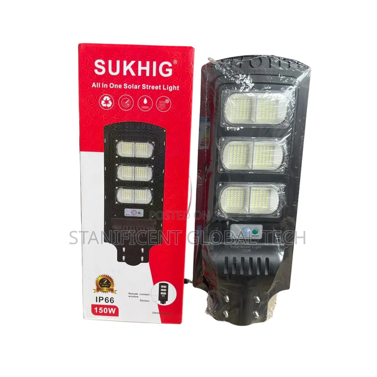 Sukhig 150watts All in One Solar Street Light