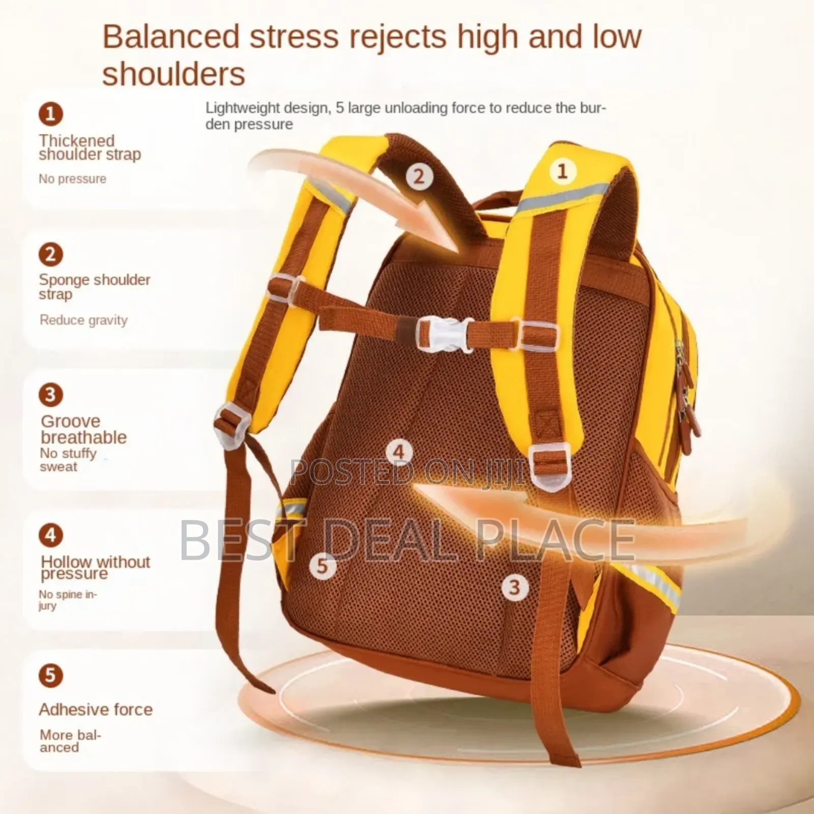 High Quality Unisex Waterproof, Reflective Multipocket Design Backpack