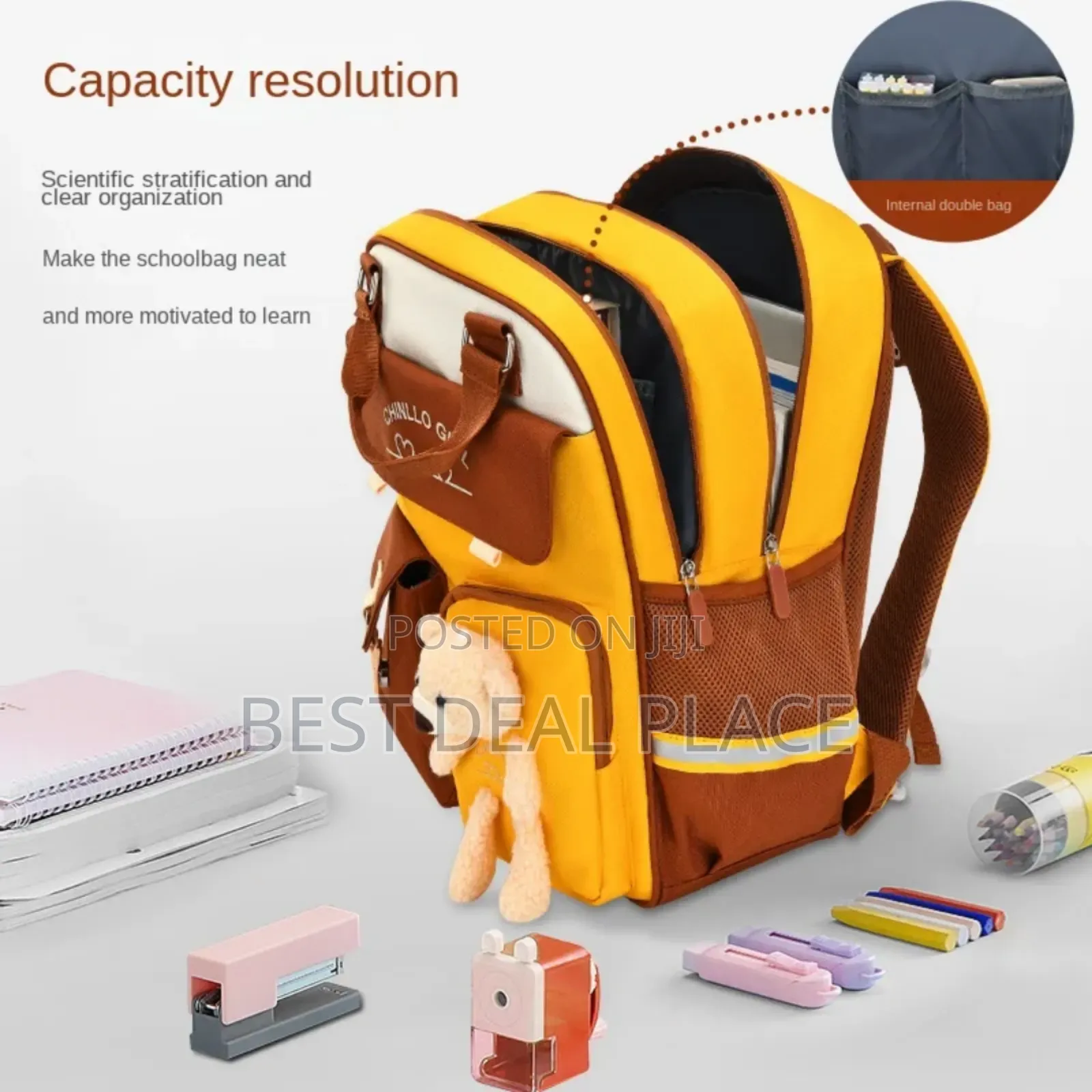 High Quality Unisex Waterproof, Reflective Multipocket Design Backpack