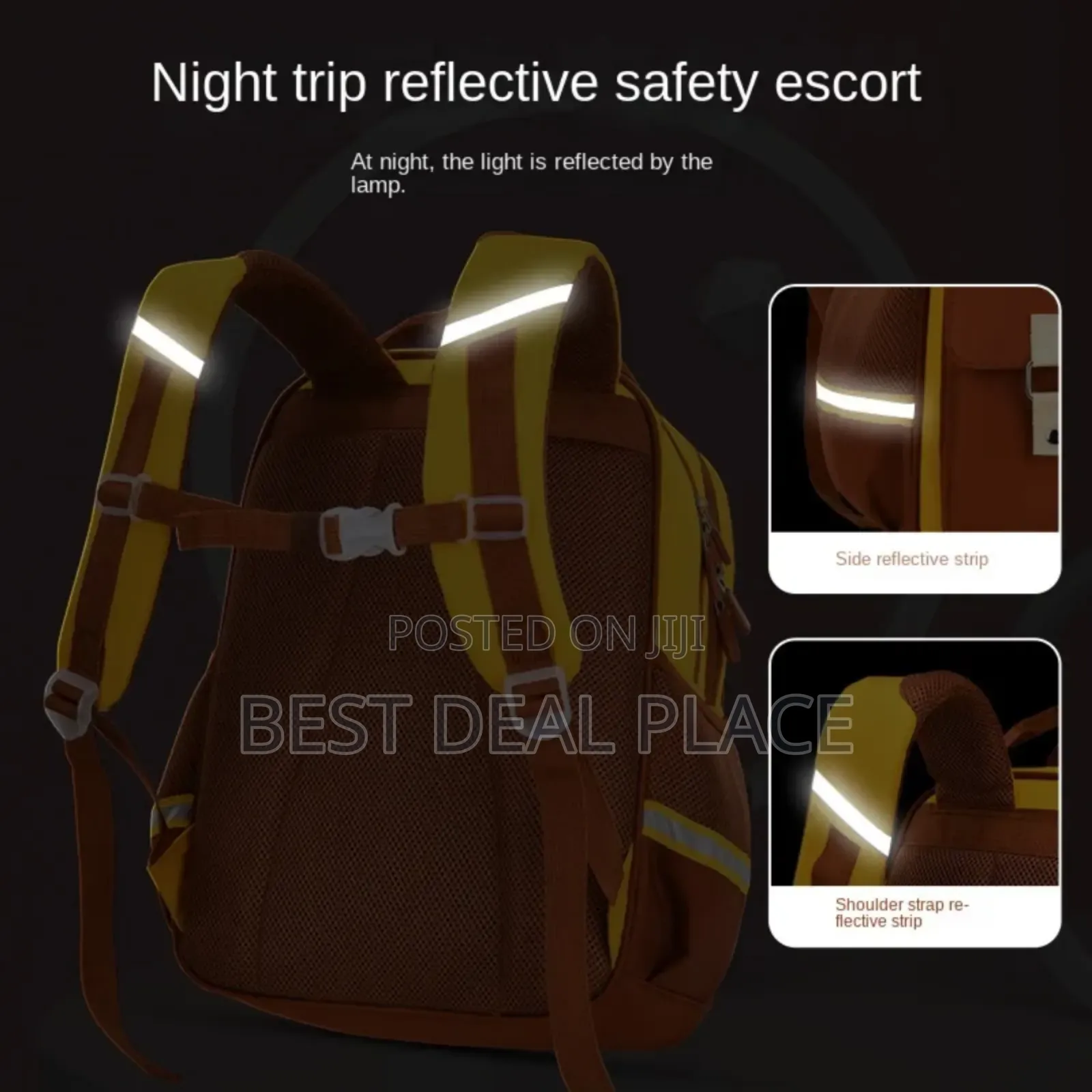 High Quality Unisex Waterproof, Reflective Multipocket Design Backpack