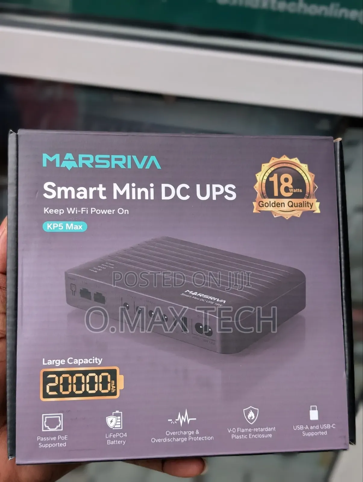 Marsriva Kp5 Max 20000mah Smart Mini Router Dc Ups 18 Watt Battery