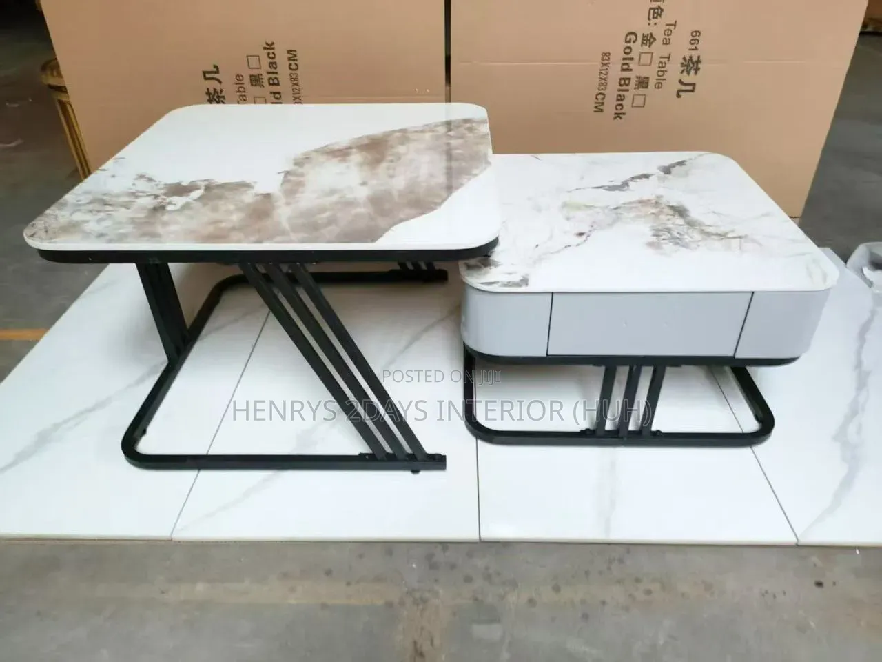 Cemter Table Mable White Color