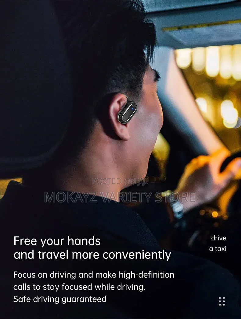 As-06 Smart Touch Bluetooth Earbud/Ear-Clip
