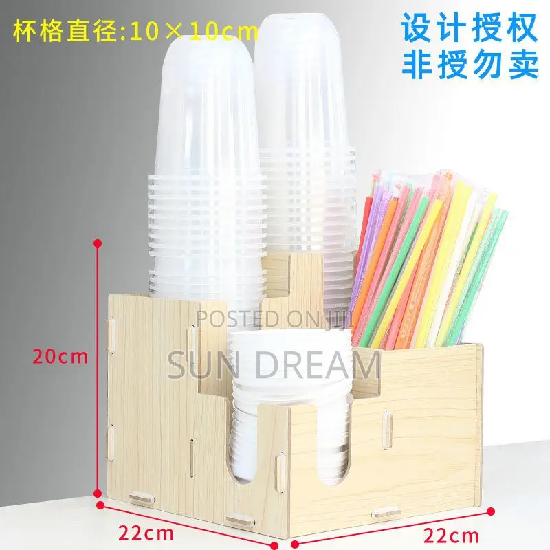 Cup Organizer Table Organizer Straw Box