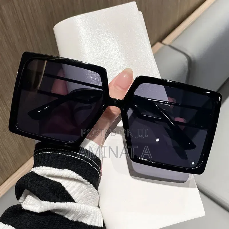 Big Frame Ladies Sunglasses - Black and Nude