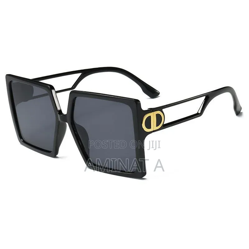 Big Frame Ladies Sunglasses - Black and Nude