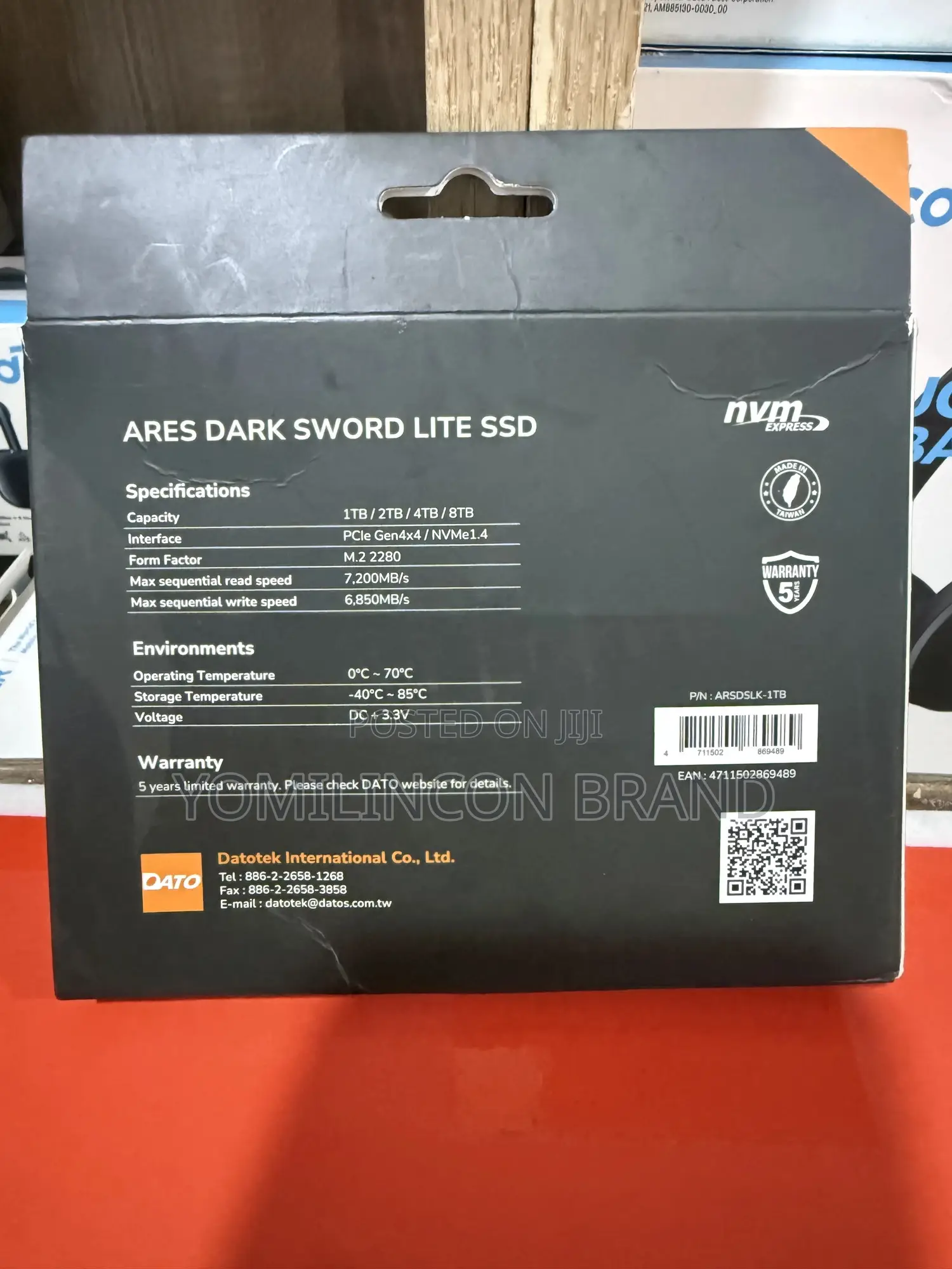 Dark Sword Lite SSD With Heatsink 1tb Nvme Pcie 4.0 M.2 2280