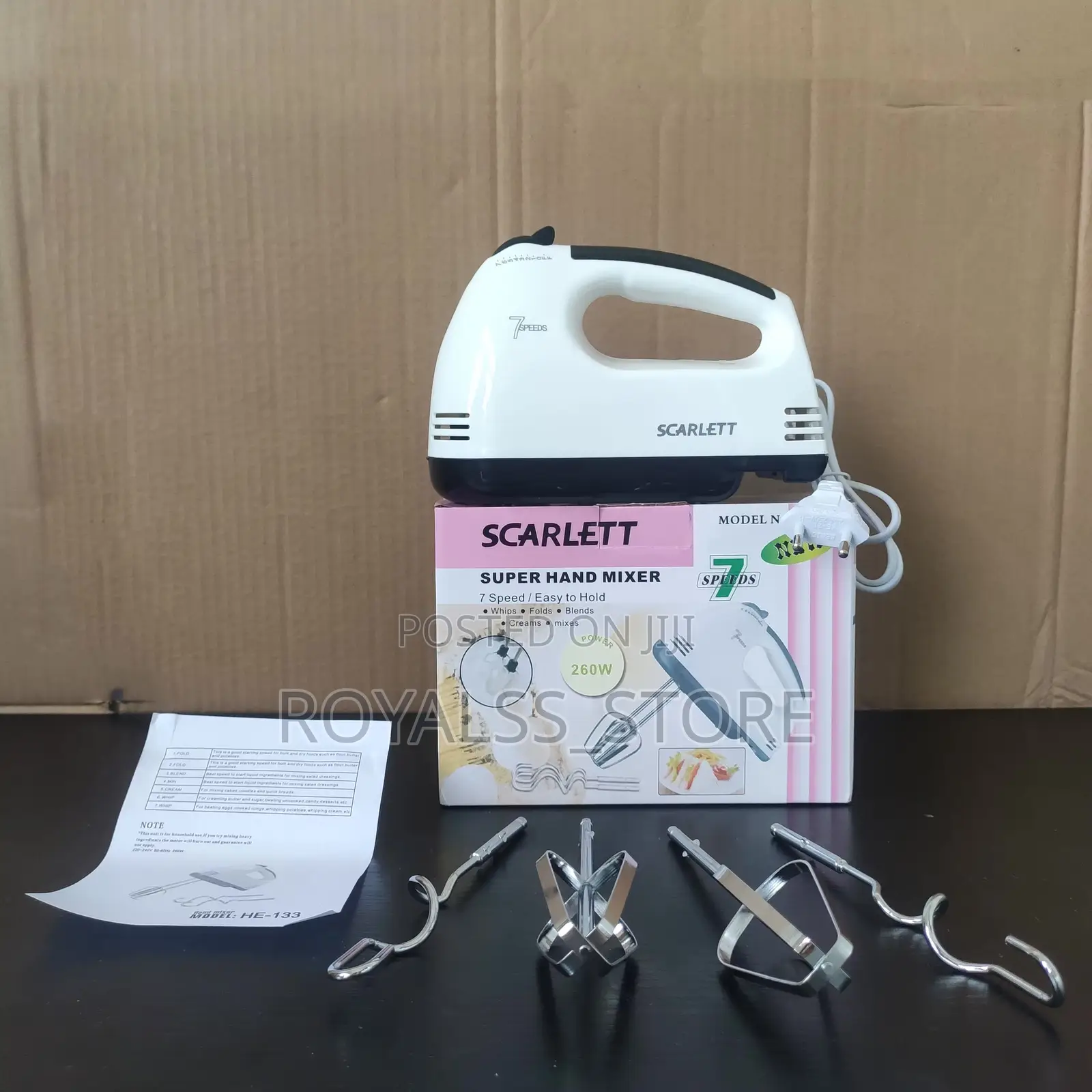 7 Speed Scarlet Super Hand Mixer