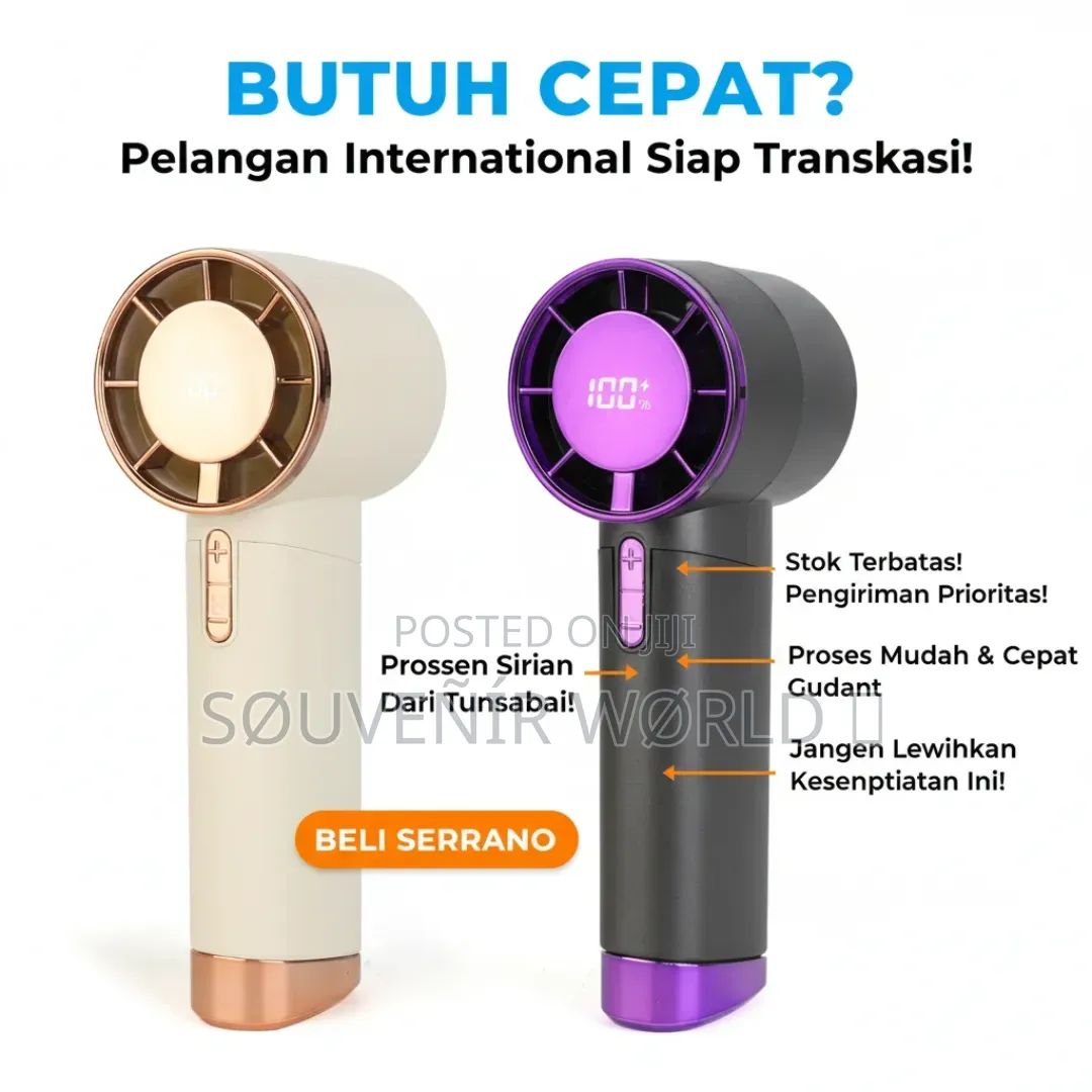Portable Rechargeable Handheld Mini Fan (5-Speed)