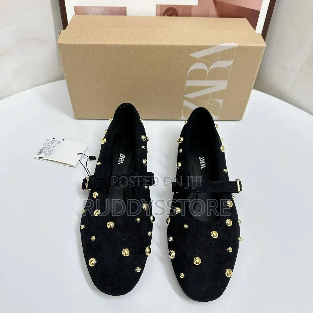 Iron Luxe Stud Buckle Loafers